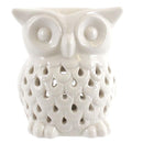 White Ceramic Owl Design Oil Burner - Scented Soy Wax Melts | Wax Melt Warmers - MadisonMelts