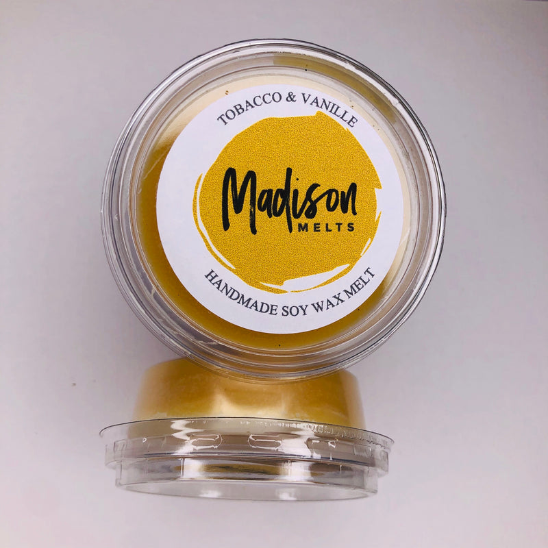 Tobacco and Vanille Soy Wax Melt Pot - Scented Soy Wax Melts | Wax Melt Warmers - MadisonMelts