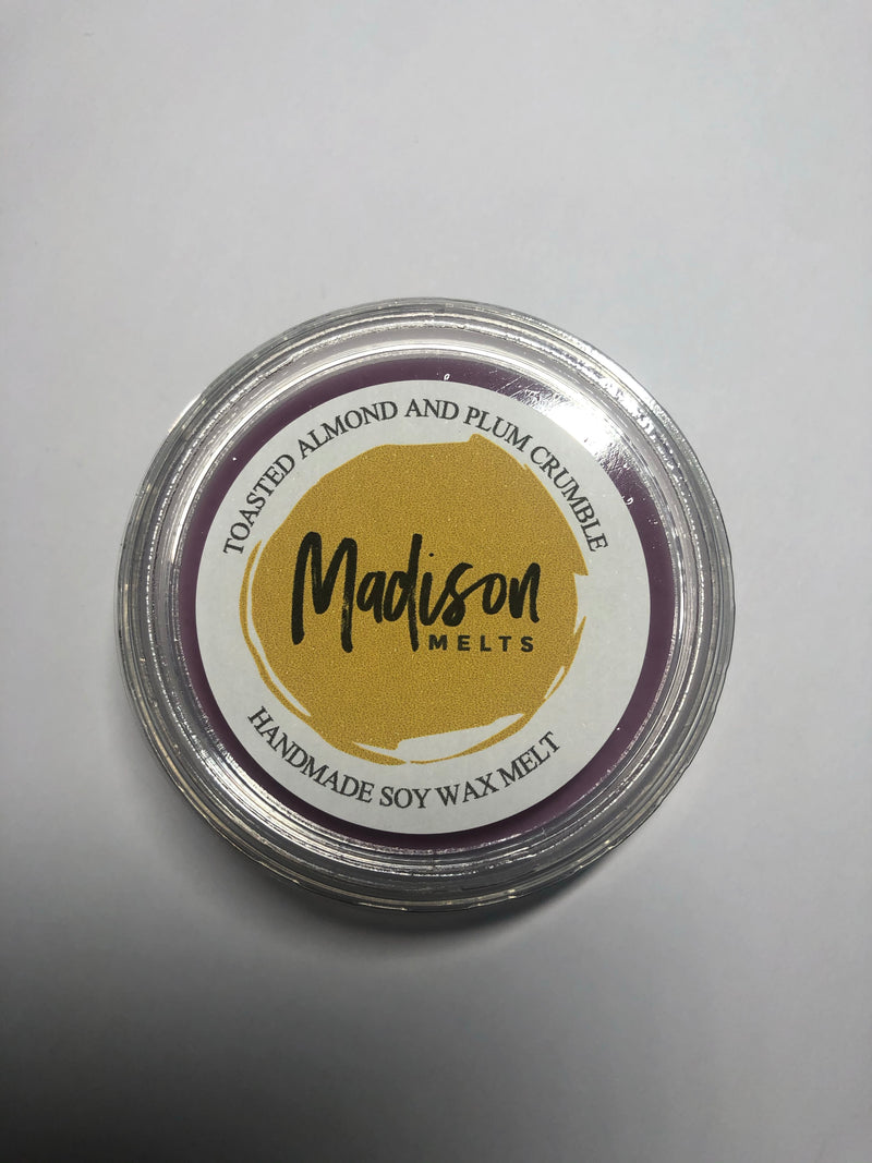 Toasted Almond & Plum Crumble Soy Wax Melt Pot