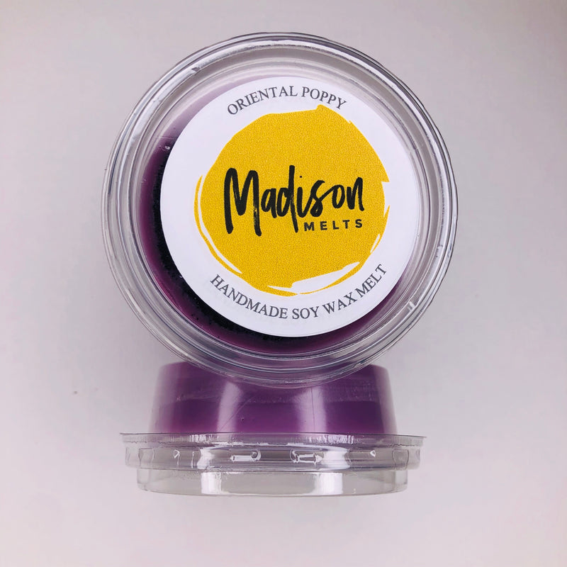 Oriental Poppy Soy Wax Melt Pot - Scented Soy Wax Melts | Wax Melt Warmers - MadisonMelts