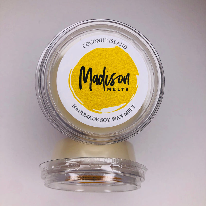 Coconut Island Soy Wax Melt Pot - Scented Soy Wax Melts | Wax Melt Warmers - MadisonMelts