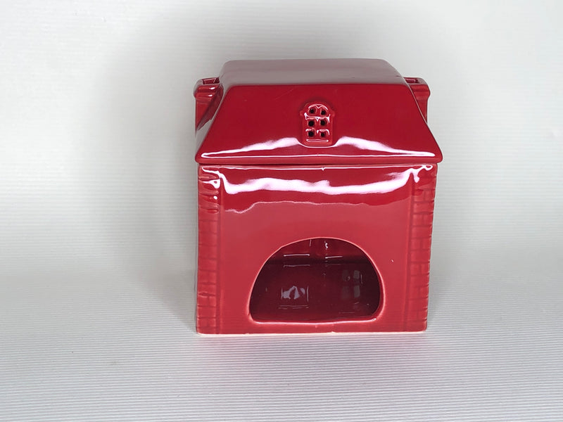 Red Christmas House Wax Warmer