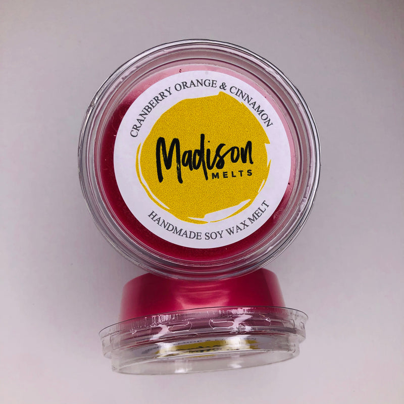 Cranberry Orange and Cinnamon Soy Wax Melt Pot - Scented Soy Wax Melts | Wax Melt Warmers - MadisonMelts