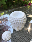 White Buddha Head Wax Warmer - Scented Soy Wax Melts | Wax Melt Warmers - MadisonMelts