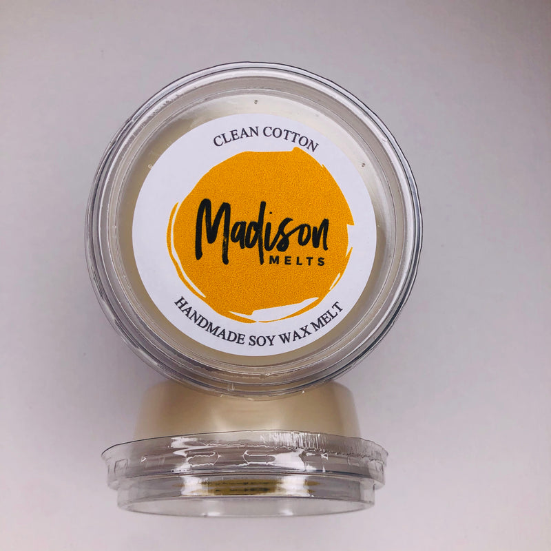 Clean Cotton Soy Wax Melt Pot - Scented Soy Wax Melts | Wax Melt Warmers - MadisonMelts