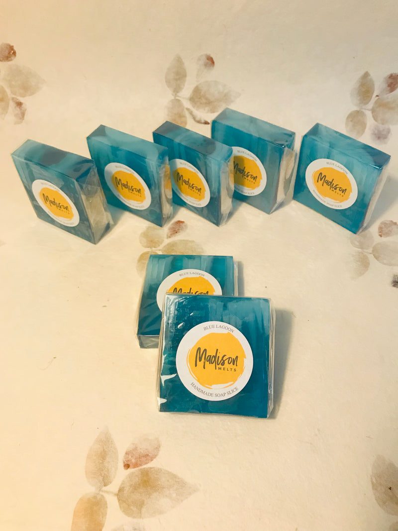 Blue Lagoon Fragranced Soap Slice - Scented Soy Wax Melts | Wax Melt Warmers - MadisonMelts