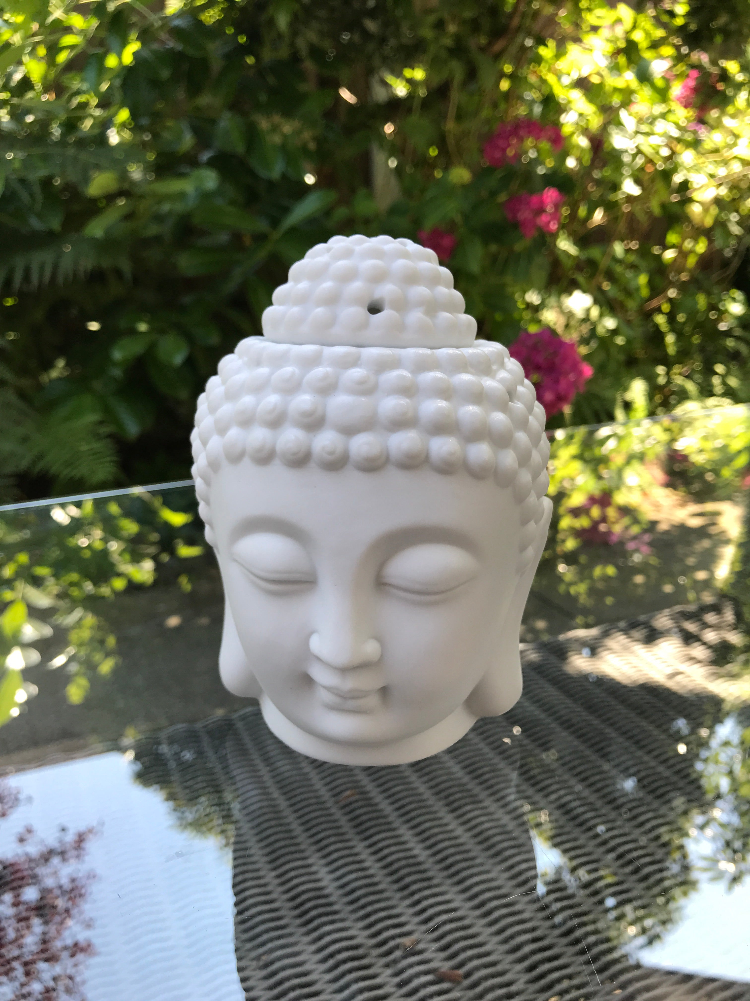 White Buddha Head Wax Warmer - Scented Soy Wax Melts | Wax Melt Warmers - MadisonMelts