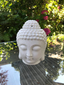 White Buddha Head Wax Warmer - Scented Soy Wax Melts | Wax Melt Warmers - MadisonMelts
