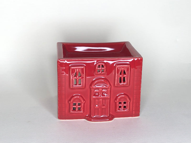 Red Christmas House Wax Warmer