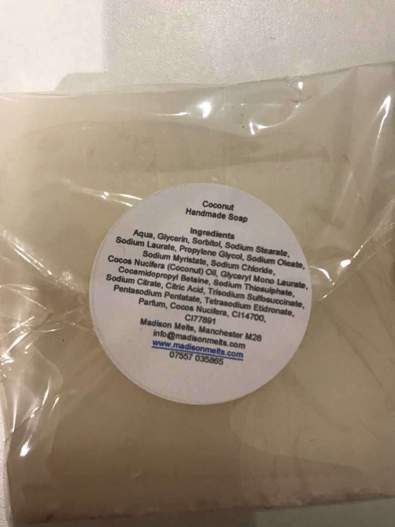 Coconut Fragranced Soap Slice - Scented Soy Wax Melts | Wax Melt Warmers - MadisonMelts